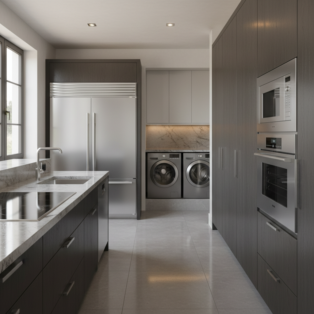 Premium appliance suite in a luxury home environment